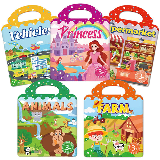 Lerifer sticker book Farm theme promotes imaginative play and fine motor skills.