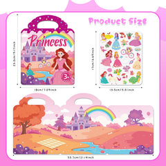 Lerifer sticker book Market theme offers varied scenes for interactive play.