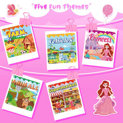 Lerifer sticker book Travel design enables easy on-the-go play for kids.