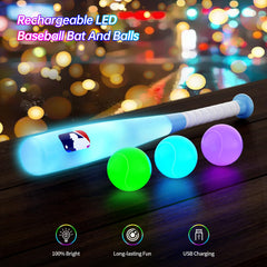 Leshein LED T-Ball set telescoping tee-stand supports solo and parent play.