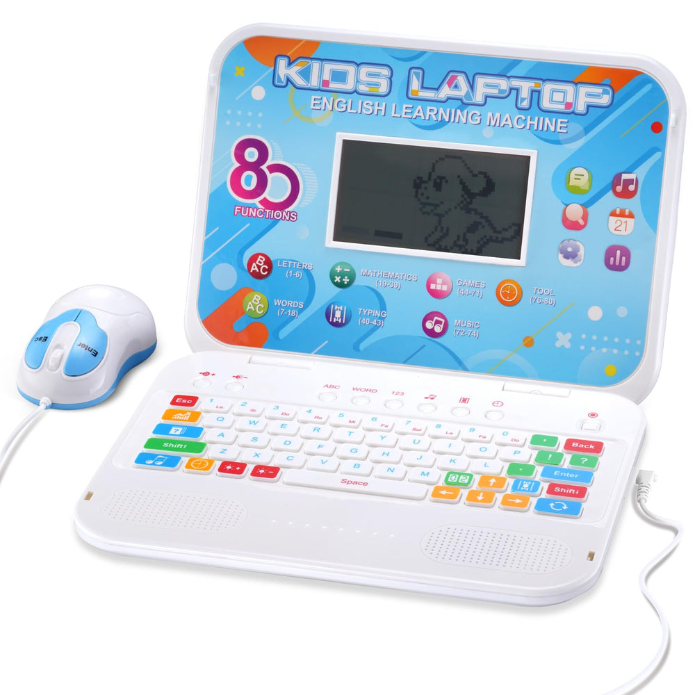 Leshitian kids laptop keyboard with real layout for early typing practice