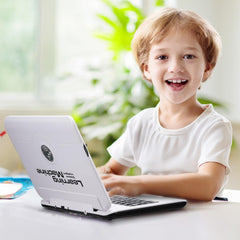 LESHITIAN Kids Laptop packaging contents including manual and mouse
