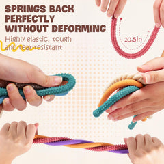 Lesong durable soft-elastic fidget withstands repeated stretches.