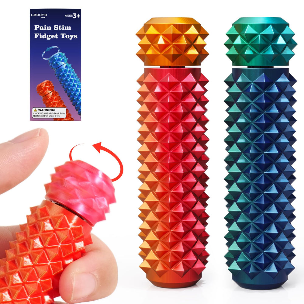 LESONG fidget spiky spinner rotates smoothly for desk stress relief.