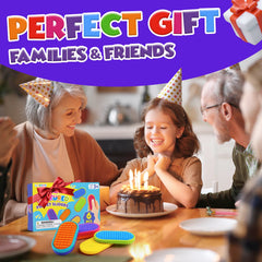 LESONG gift-ready box showcasing six-color fidget magnets for gifts and therapy kits.