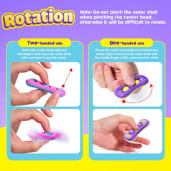 LESONG gyroscope-mode fidget spins smoothly for engaging sensory relaxation