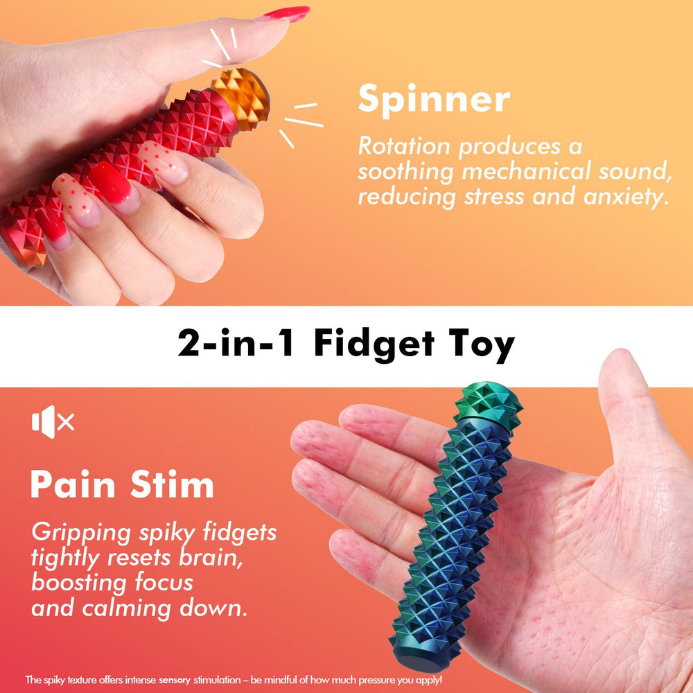 LESONG pain-stim texture with 3D-printed spikes for sensory input.