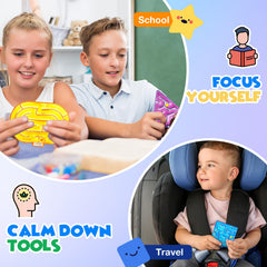 LESONG sensory gel maze travel-friendly design fits in bags and desks.