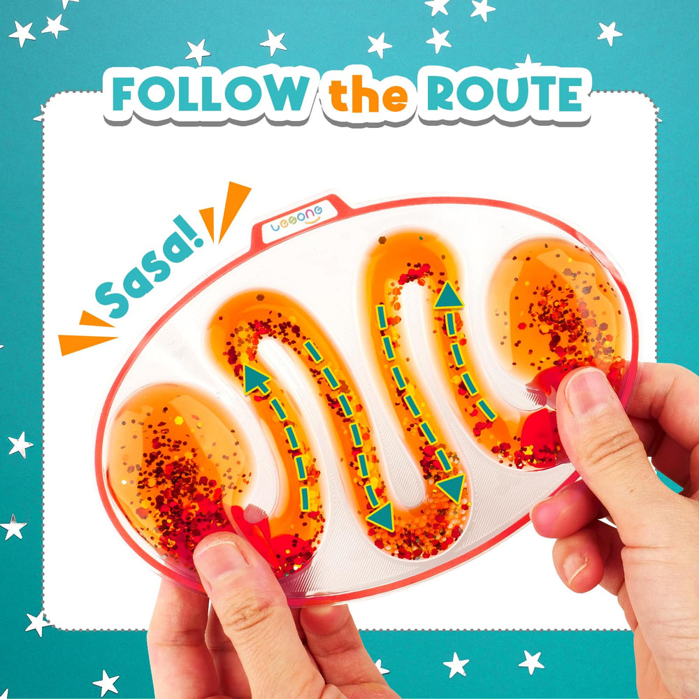 LESONG Sensory Tubes inside hands satisfying goo squish for focus.