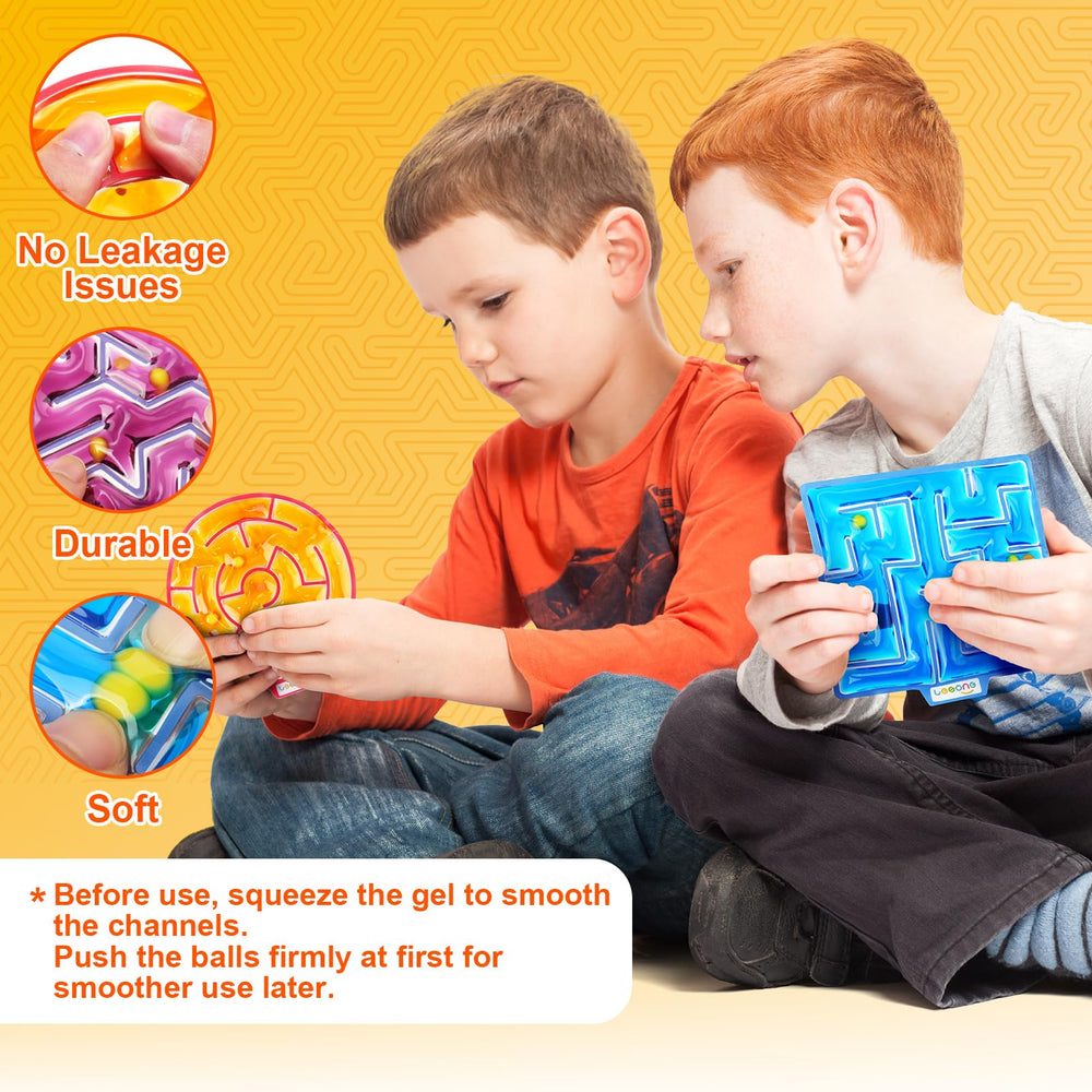 LESONG squishy maze toy with gel balls for tactile stimulation and concentration