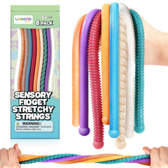 Lesong textured stretchy strings for kids promote tactile focus.