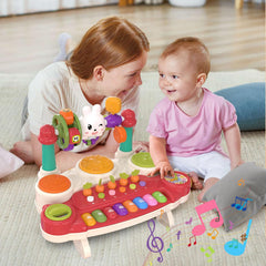 LESSETI 20-in-1 musical toy ergonomic-stand enabling comfortable play for toddlers