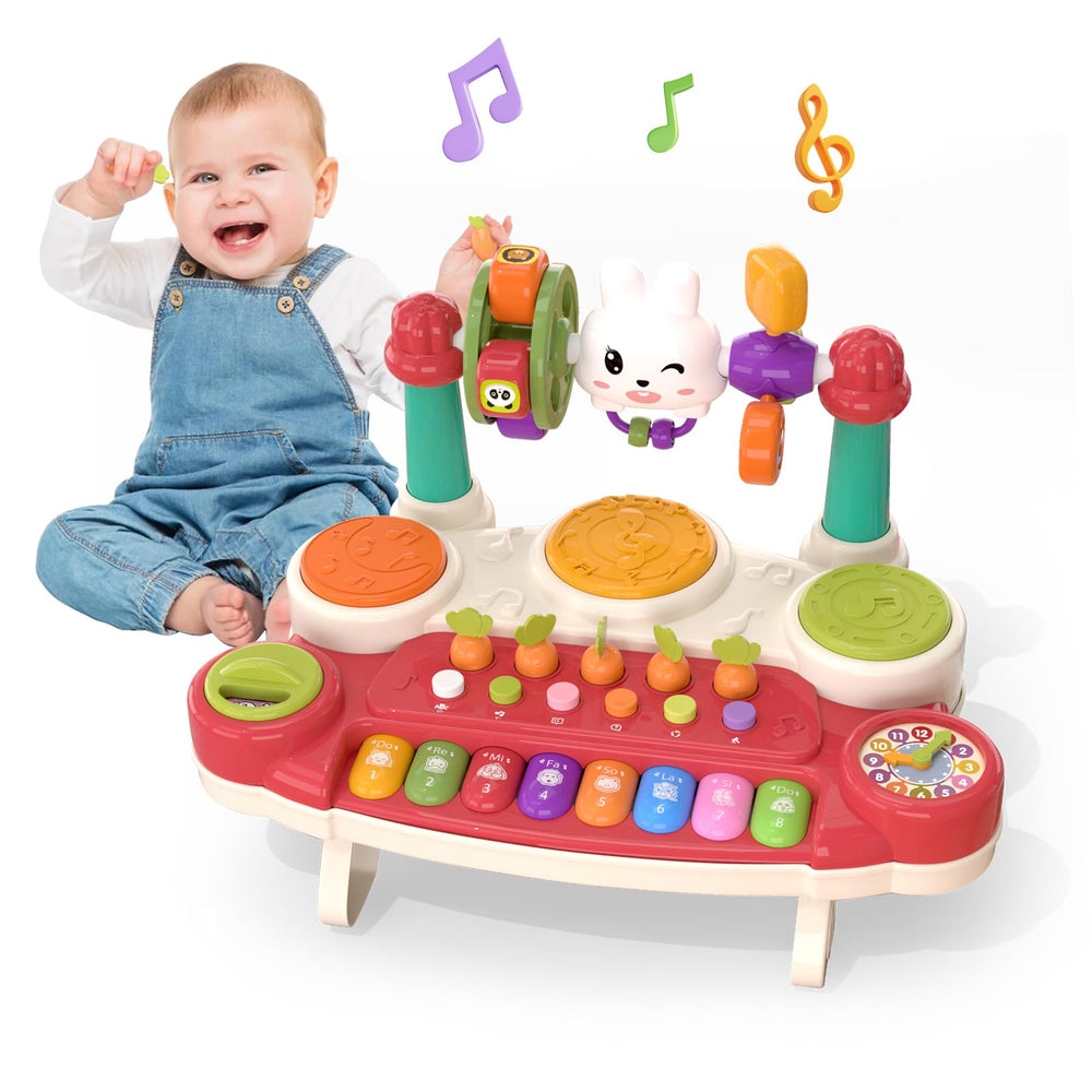 LESSETI 20-in-1 musical toy wide-angle view showing bright colors for sensory exploration