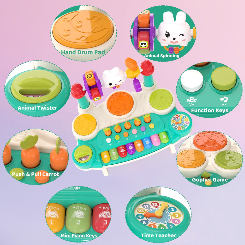 LESSETI 20in1 child playing alphabet mode supports early letter recognition