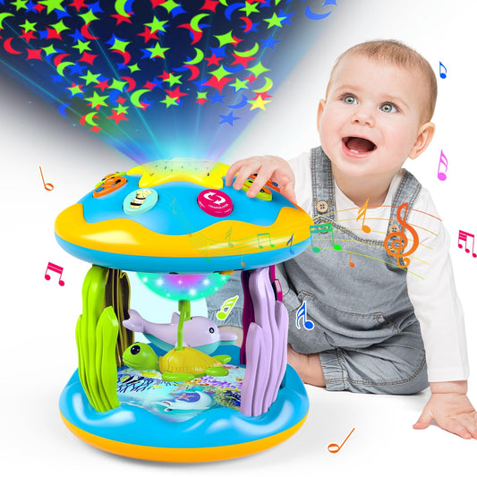 Letapapa 4-in-1 musical rotating projector for babies with 360Β° motion and bright lights.