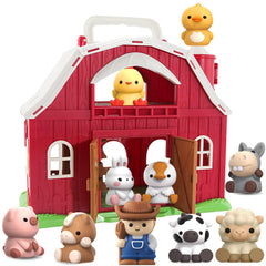 Letapapa farm big barn toy front view promotes durable, imaginative play