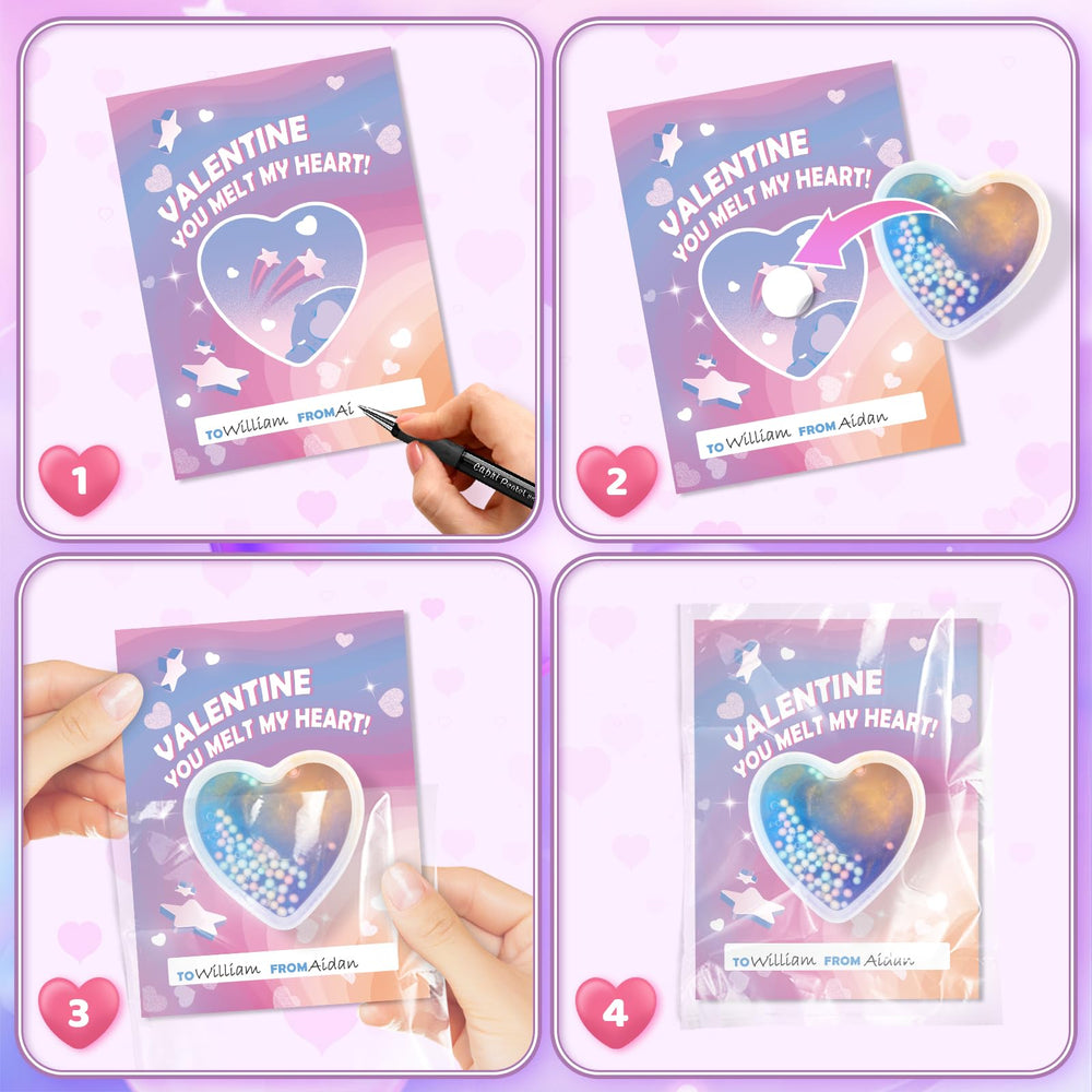 Letapapa heart slime three-color mix adds tactile fun to cards