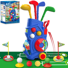 Letapapa toddler golf cart with retractable handle for easy pull-along play