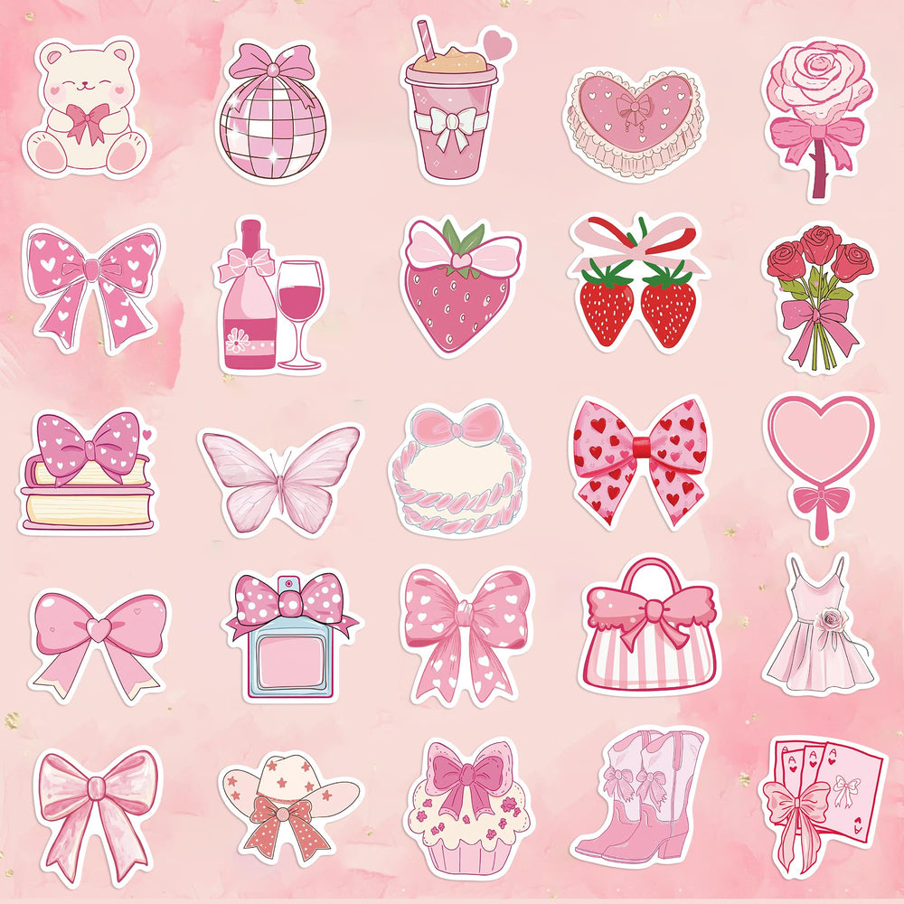 Letiezhi Coquette pink aesthetic pack showcasing multiple designs