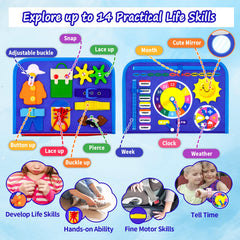 Letoya Ocean Busy Board pages open for hands on learning and focus