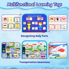 Letoya Ocean Busy Board zip and buckle tasks support dressing independence