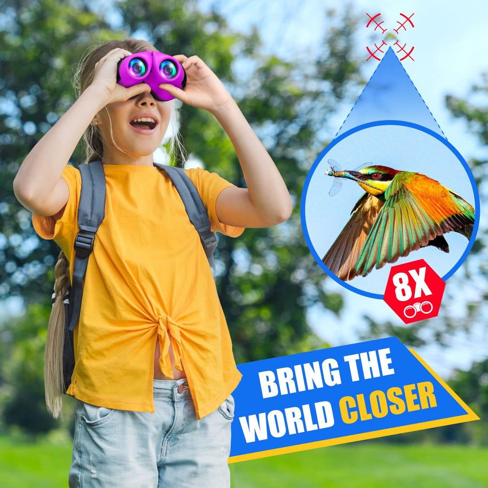 LET'S GO! binoculars ergonomic grip supports comfortable handling for small hands