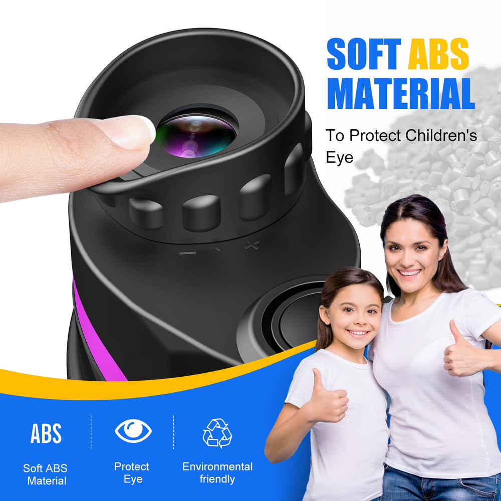 LET'S GO! binoculars safety eyepieces emphasize eye protection for young users