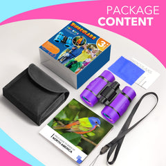 LET'S GO! includes a lens cleaning cloth for clear, lasting viewing.