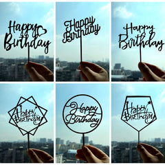 LetsCake reusable acrylic toppers for upcoming celebrations.