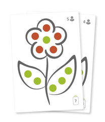 Letter Jam setup cards, stands, and rulebook simplify setup and play.