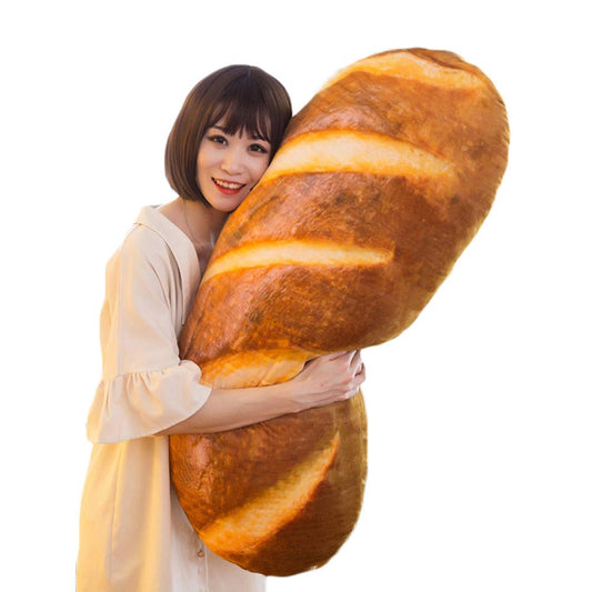 Levenkeness 3D bread pillow in full size for cozy home decor and comfort