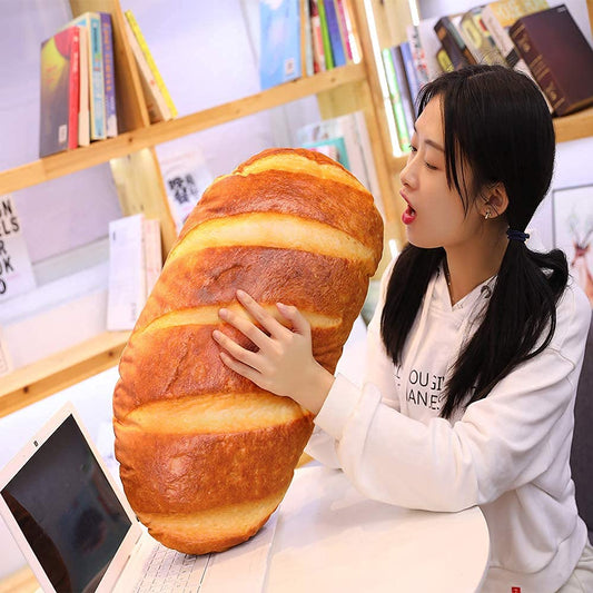 Levenkeness bread pillow shows a realistic 3D shape for cozy decor.