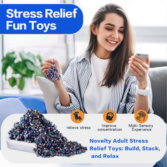 Levuicxk magnetic beads colorful for tactile sensory play and anxiety reduction