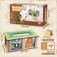 Lewo ABC blocks help spell simple words by matching letters to images.