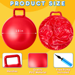 Lewtemi blue hopper ball with handle supports coordination during family games.