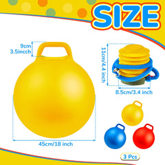 Lewtemi 18-inch inflatable hopper ball red for imaginative jumping and coordination.