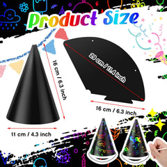 Lewtemi bamboo skewers shown with hats for color reveal activity