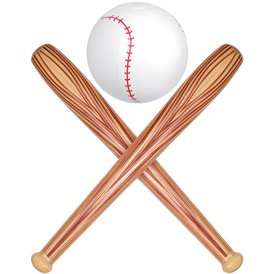 Lewtemi baseball bat and beach ball set for pool parties and outdoor play