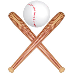 Lewtemi baseball bat and beach ball set for pool parties and outdoor play