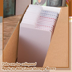 Lewtemi dividers on desk organize cards at a glance