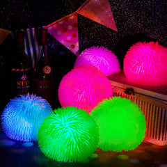 Lewtemi Glow Puffer Trio Pack shows three colors for versatile party decor and play.