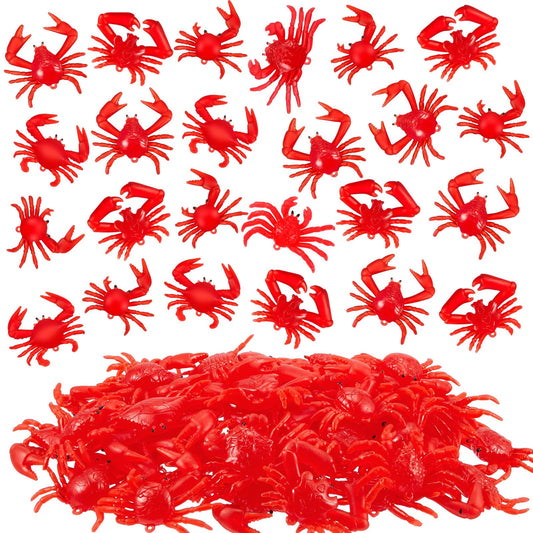 Lewtemi mini red crab figurine, soft tactile toy for education and dΓ©cor