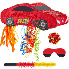 Lewtemi race car pinata 3D front view for festive party decor and entertainment