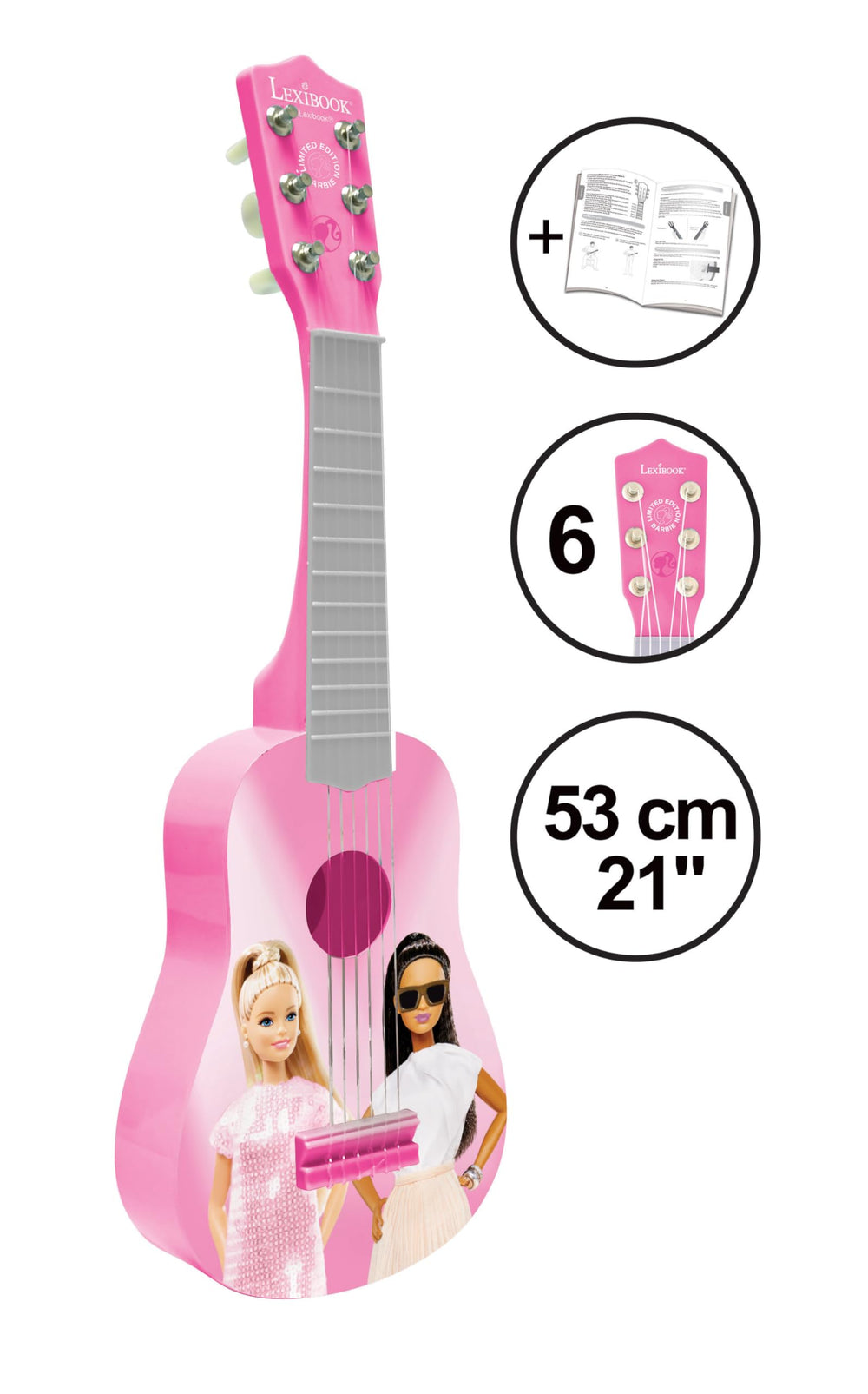 Lexibook Barbie learning guide included for effortless practice sessions