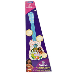 Guide included with Lexibook Moana guitar supports quick learning.