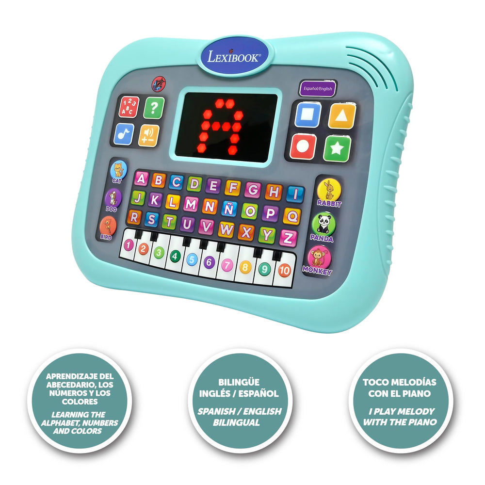 Lexibook educational tablet in use by a child for independent learning.