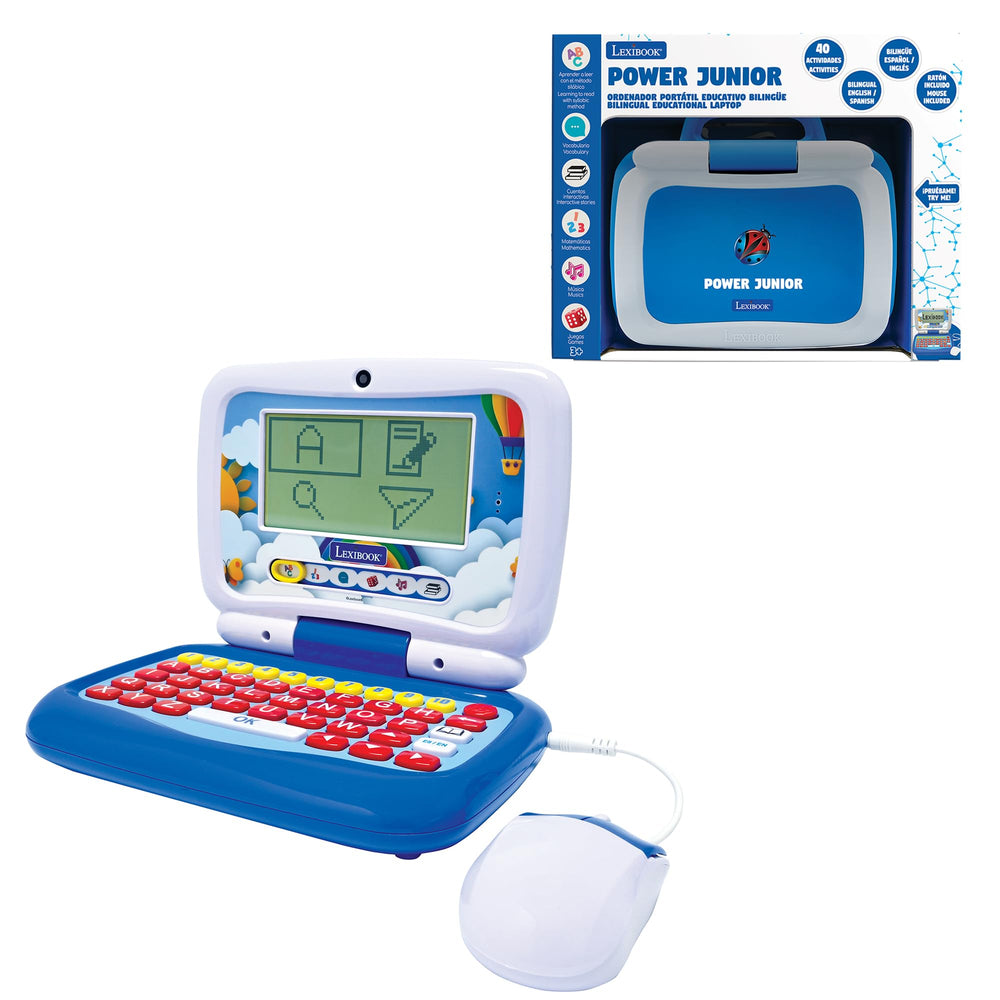 Lexibook Power Junior front view promotes engaging bilingual learning.