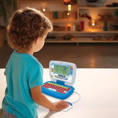 Lexibook Power Junior screen activity illustrates stories with on-screen words to support reading.