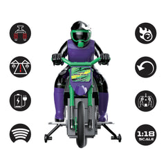 LEXiBOOK RC18 Crosslander side view reveals precise steering and action-ready design
