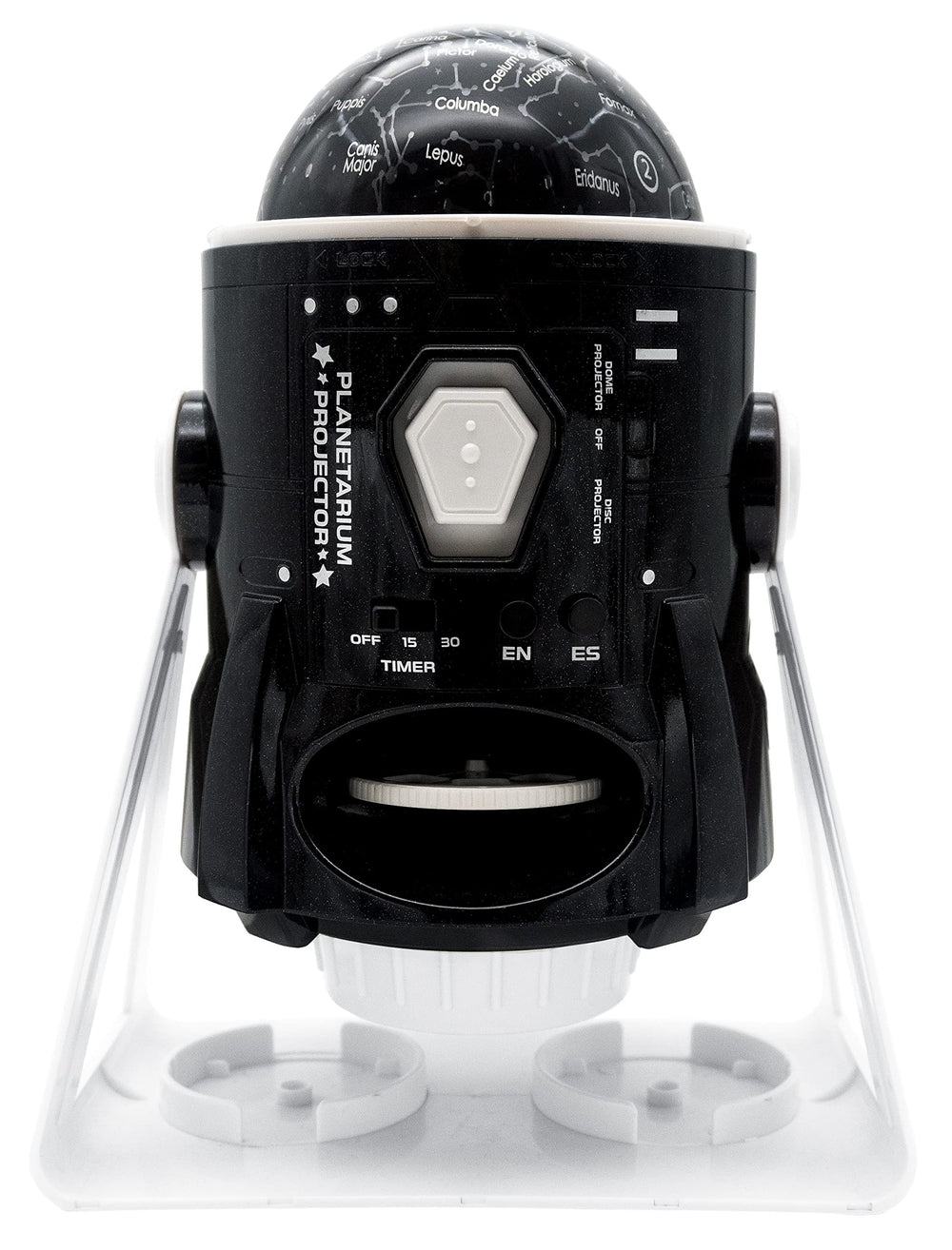 LEXiBOOK Speaking 2-in-1 Constellations Projector ready to light up bedtime astronomy with vivid stars.